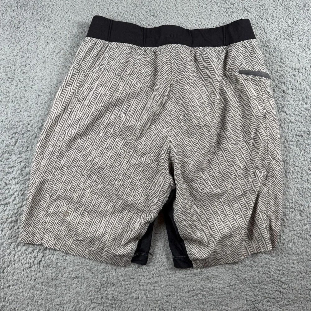 Lululemon T.H.E. Lined Short Mens Grey Stretch Aztec No Tag 28" - Picture 6 of 8